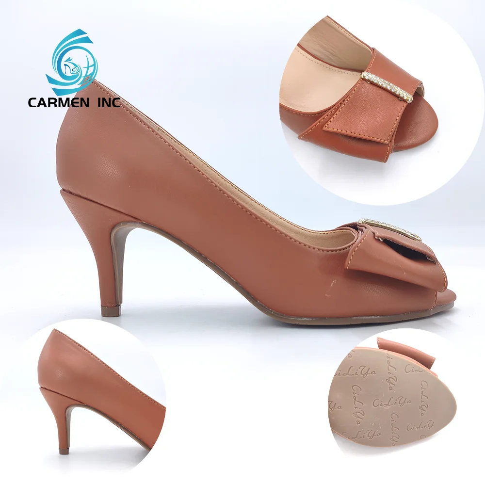 Pointed Toe High Heels Pump for Women Thin Heels Fashion High Heels Shoe Box PU Customized Summer Blue Color Shoes for Women TPR