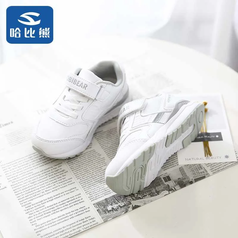 
Child Flat Shoes Sneaker Kids Sport Shoes Magic Stickers Girls Casual PU Shoes 