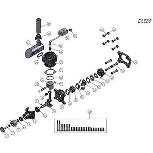 New DLE85 Gasoline Engine 85CC for Model Airplane