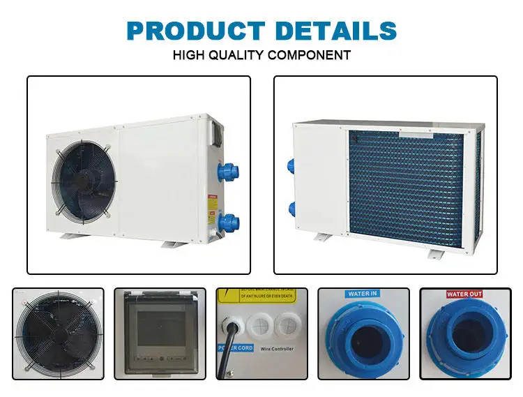 Wholesale inverter swimming pool heat pump cooling heat pump water heater cooler system bomba de calor para piscinas picina
