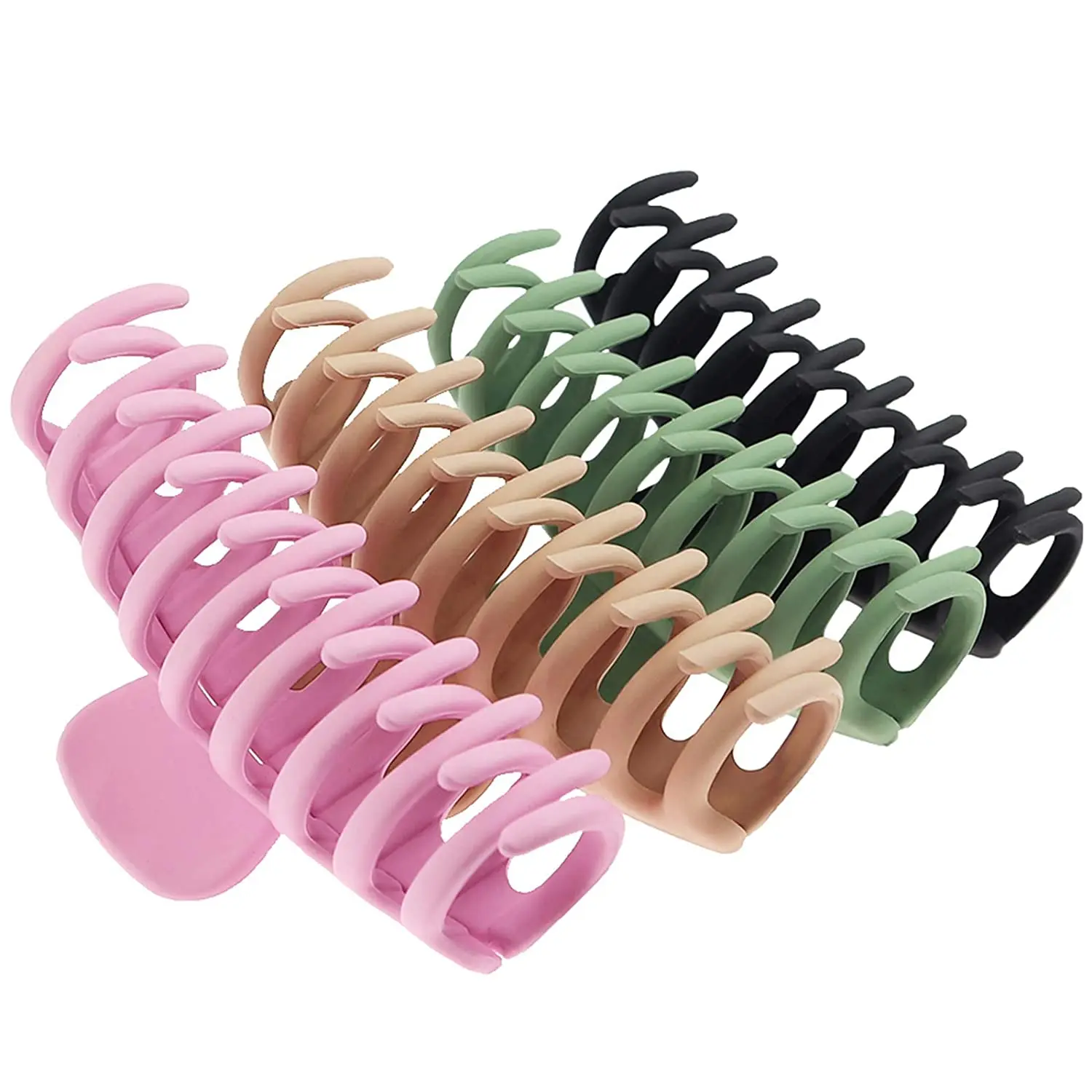 Amazon New Multicolor Big Hair Claw Clips 4 Inch Nonslip Large Claw Clip for Women