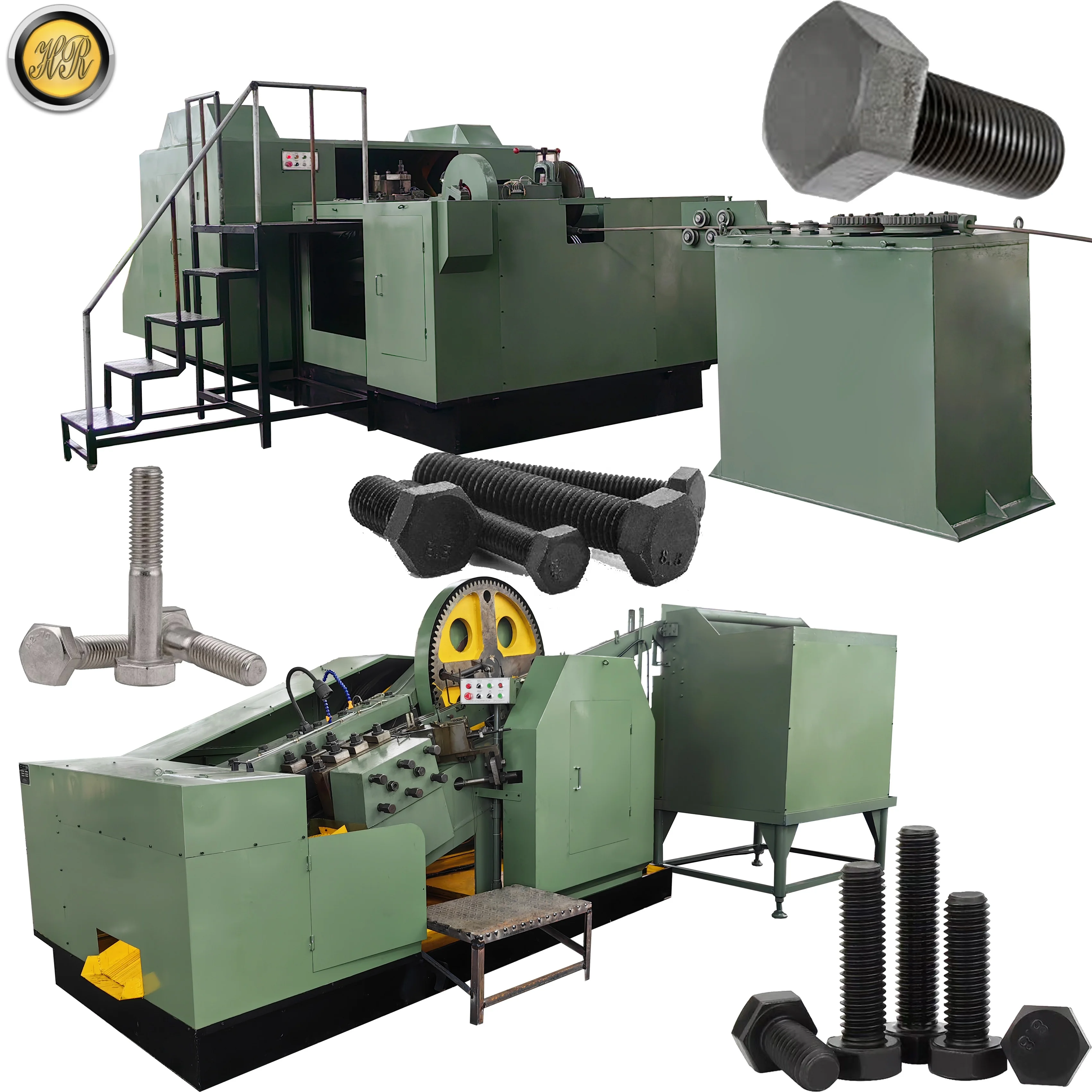 Automatic Hex Head Bolt Manufacturing Machine Bolt Thread Rolling Machine