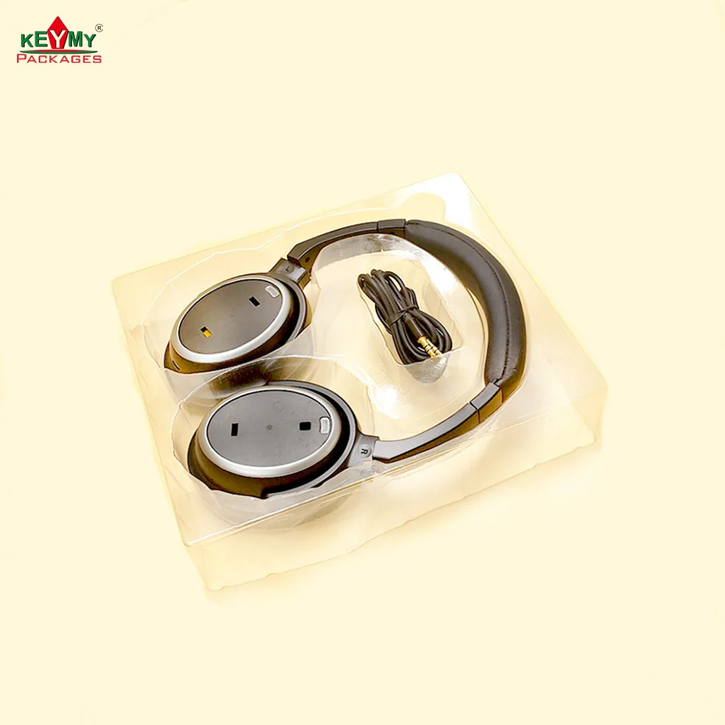 Hot sale customized white blister tray tray with paper box for headset in Shenzhen