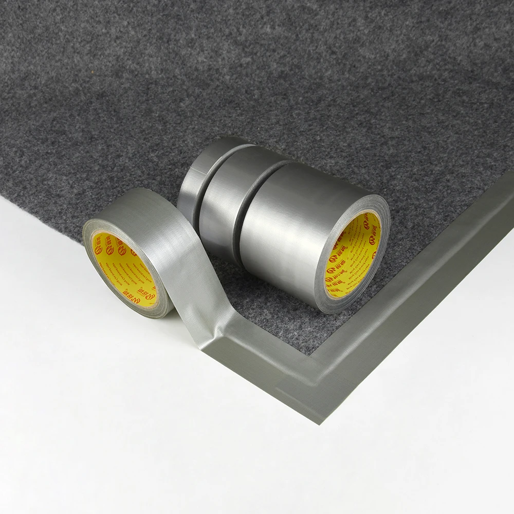 Rubber Glue Heavy Duty Waterproof Branded Strong Adhesive Silver Fabric Floor Cloth Duct Tape