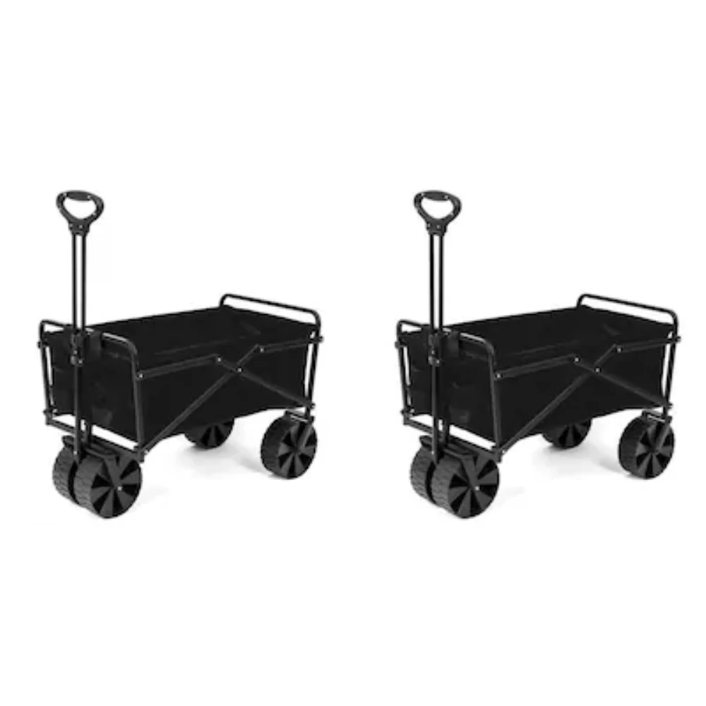 Folding heavy duty garden pull wagon folding Folding garden wagon utility trolley cart Foldable camping beach truck