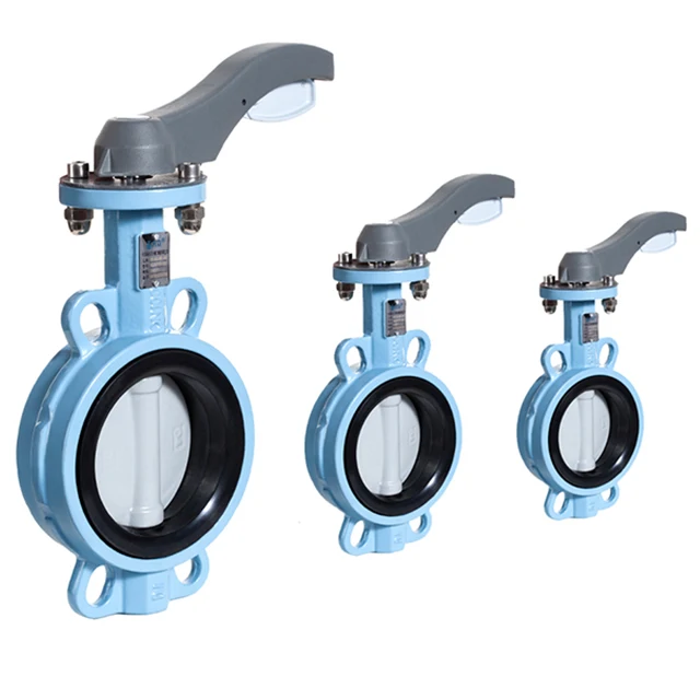 DN300 Handle Butterfly Valves Factory Price Wafer Connection 2 Inch-10 Inch Ductile Iron Butterfly Valves for water oil gas