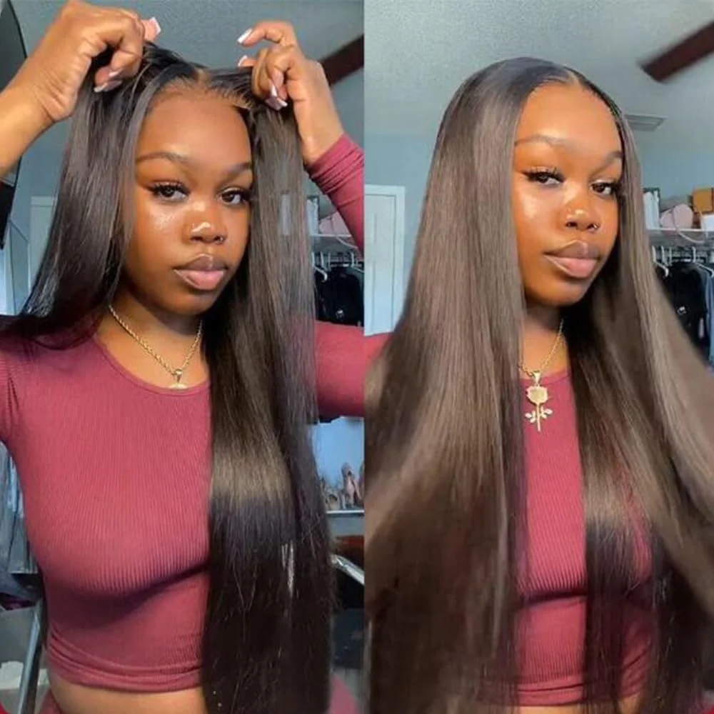 Glueless Lace Wigs Ready To Go 4x4 5x5 13x4 Hd Transparent Lace Front Wig Natural Human Hair Wigs For Black Women