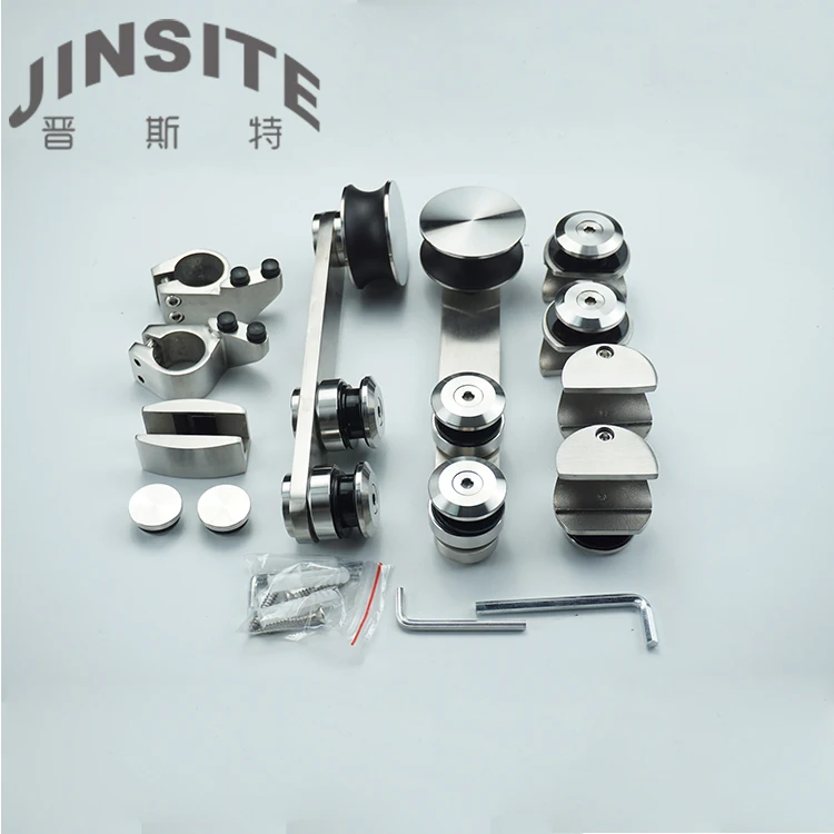 frameless shower parts glass accessories bathroom sliding door hardware