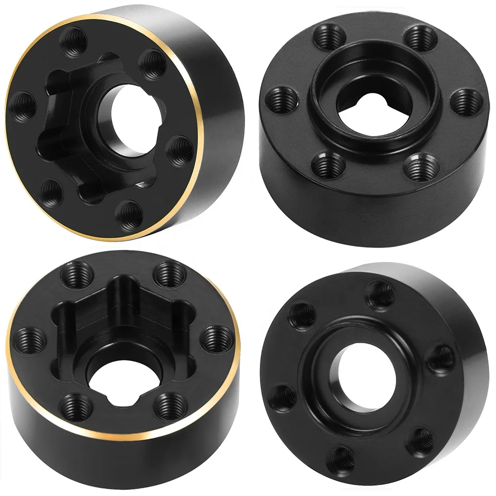 Super 6/9/12mm Wheel Hub Hex Adapter Brass Counterweight for 1.9inch Wheels Rims 1/10 RC  Car Axial SCX10 TRX4 TRX6 Spare Parts