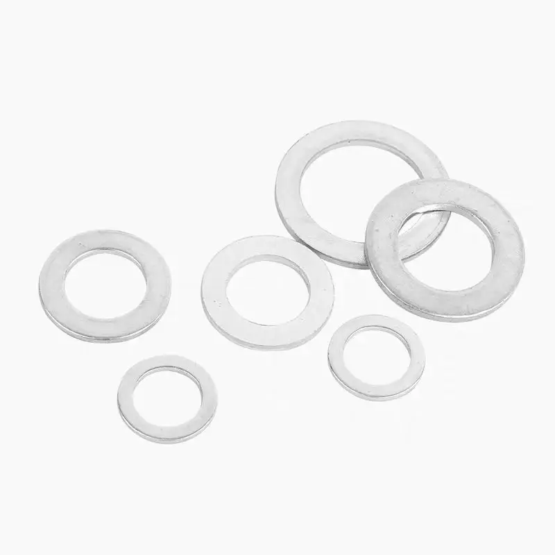 Factory custom high precision aluminum alloy 6061-T6 multicolor anodized flat washer conical washer aluminum washer gasket