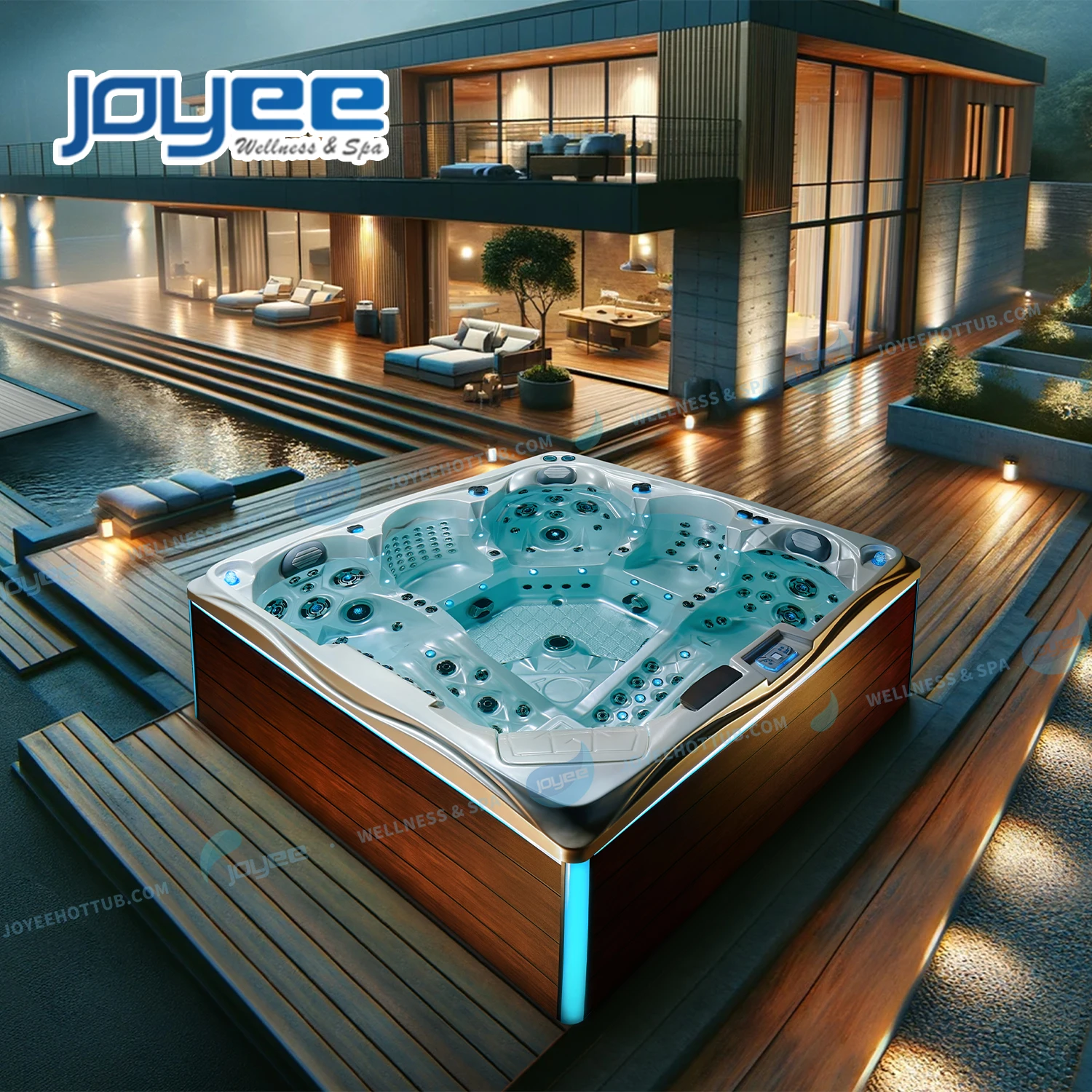 JOYEE Luxury US Aristch акриловая Бальбоа 5 мест спа-бассейн 172 шт. бассейны гидромассажная Ванна на открытом воздухе