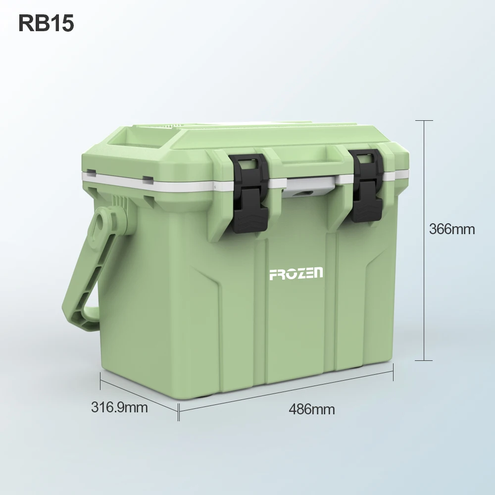 Frozen RB15 Semiconductor Fridge 15l Cooler Car Freezer Heating Support Fridge Portable 24v 12 Volt Refrigerator AC Camping Box