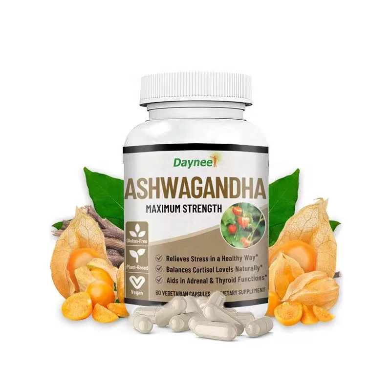 OEM/ODM ashwagandha капсула помогает поддерживать иммунную систему естественно повышает энергию и жизнеспособность магния Ашвагандха