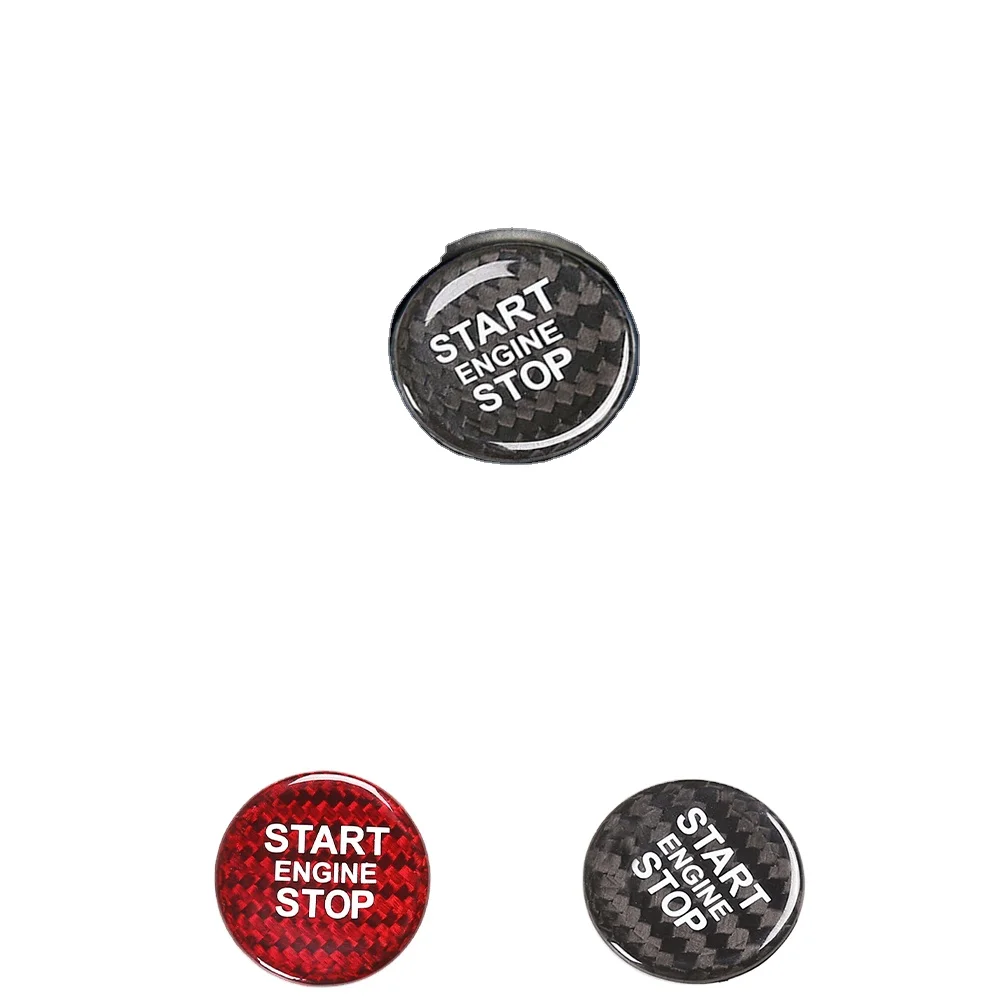 For Audi A4 B9 A5 B8 A6 C7 A7 Q5 8R Q7 Ignition Rings Decoration Auto Accessories Car One-click Start Stop Button Sticker Cover