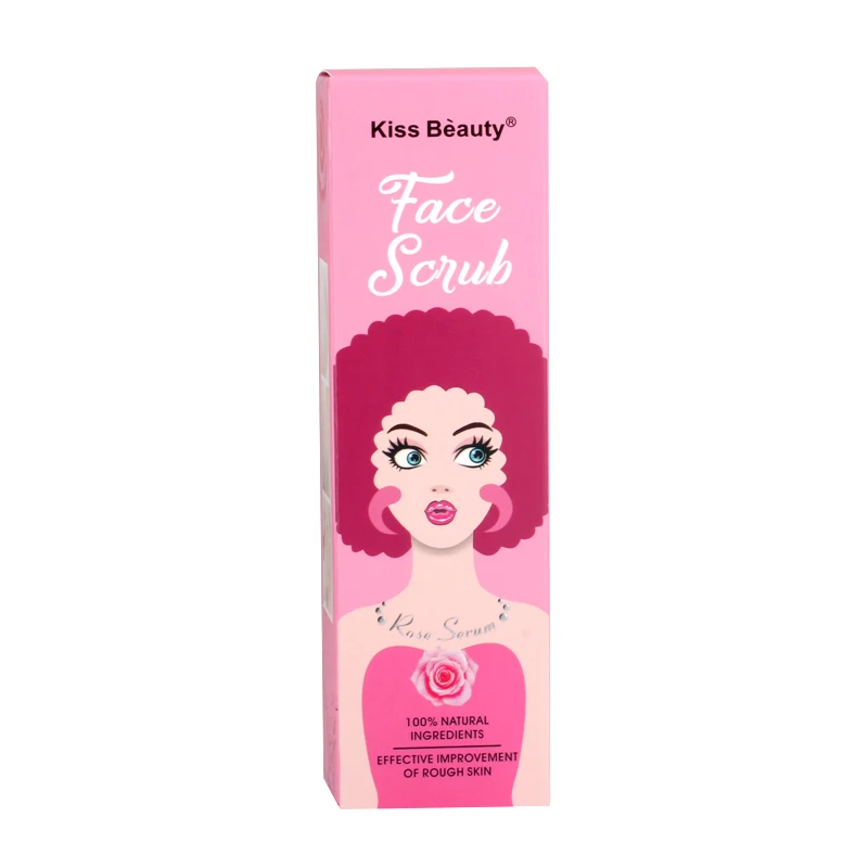 Kiss Beauty Natural Rose Serum Face Scrub Effective Improvement Exfoliating Facial Scrub