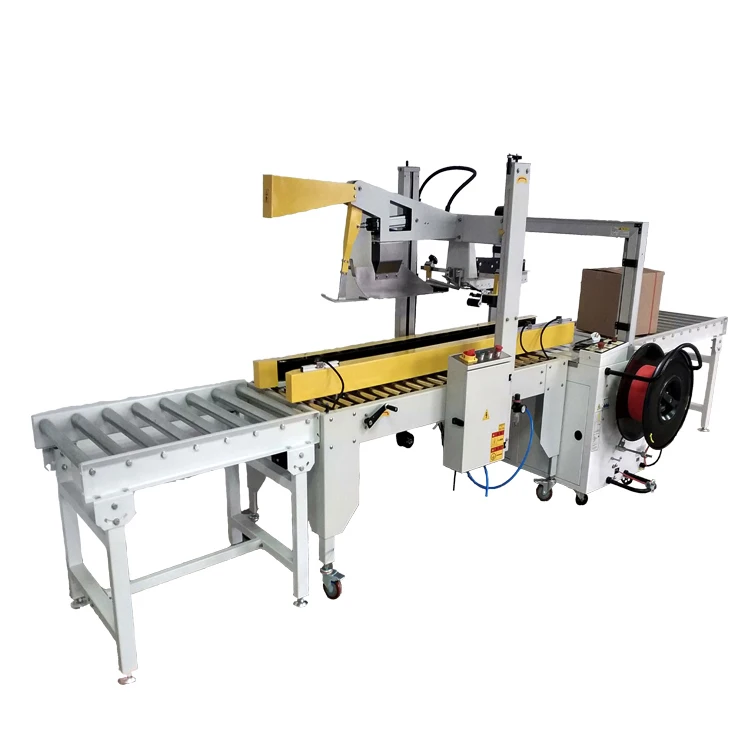 Best Selling carton box automatic sealing and strapping machines