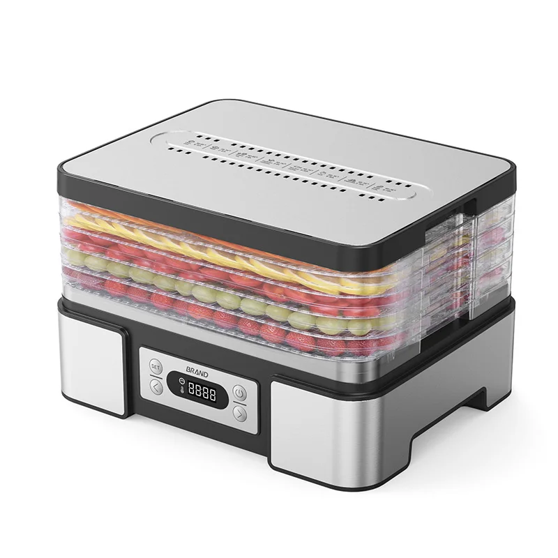 Food Dehydrator for Jerky 400W Dehydrated Dryer 5 10 Trays 24 72H Timer Temperature Control for Herbs Meat Fruit