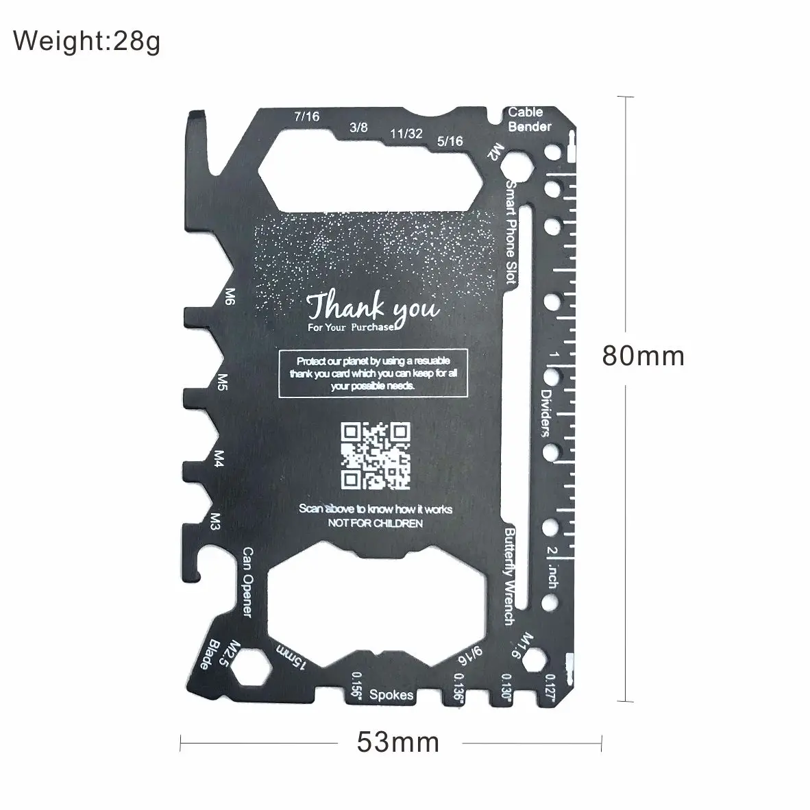 Custom Logo OEM Credit Metal Promotional Gift Gadget Multi Tool Card