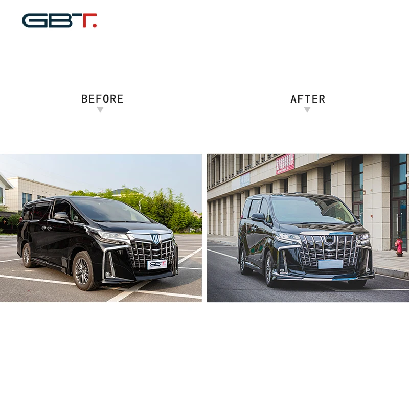 GBT upgrade kit for Toyota alphard 30 Modellista type accessories for toyota alphard parts facelift for alphard bodykit