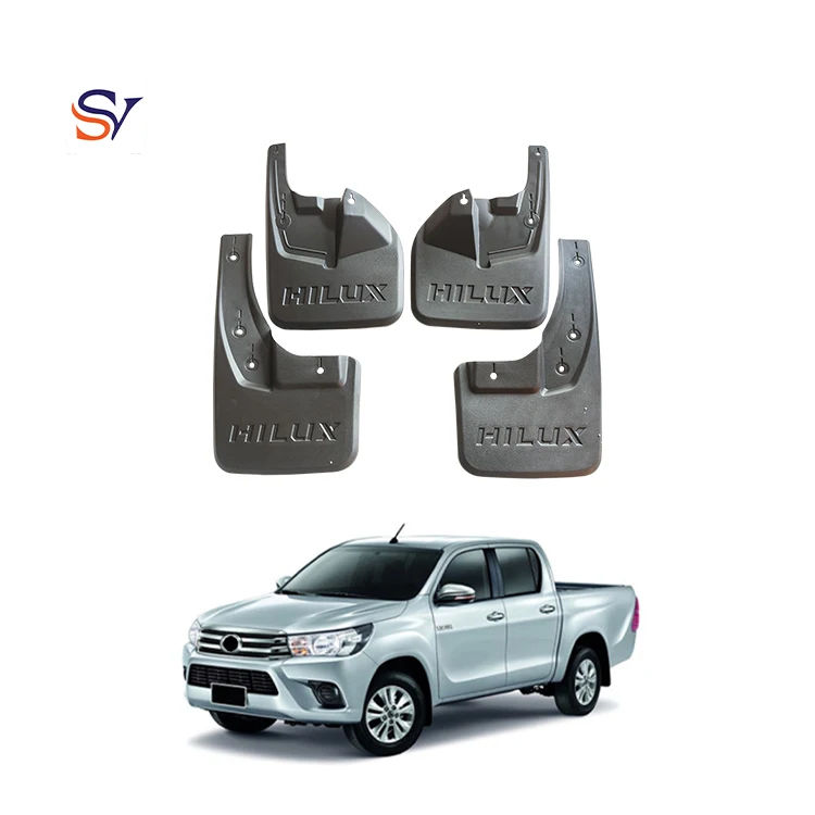 For Toyota Hilux Revo 2WD pickup truck 2016 2017 2018 2019 PP material mudflap splash shield inner seal longer pick up mud flap