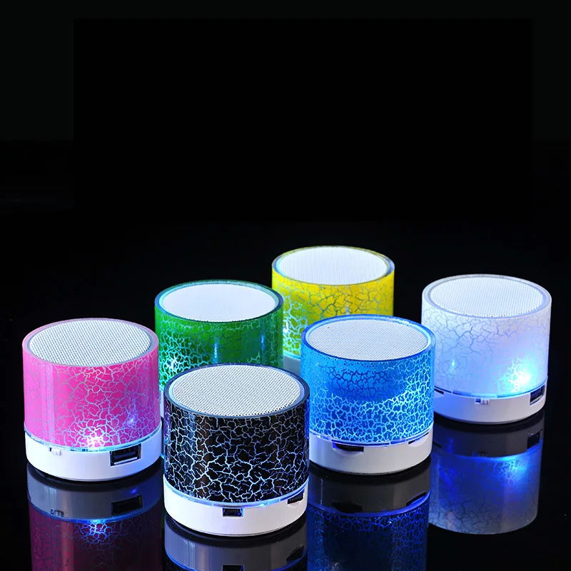A9 BT Speaker Mini Wireless Loudspeaker Crack LED TF USB Subwoofer Speakers mp3 stereo audio music player