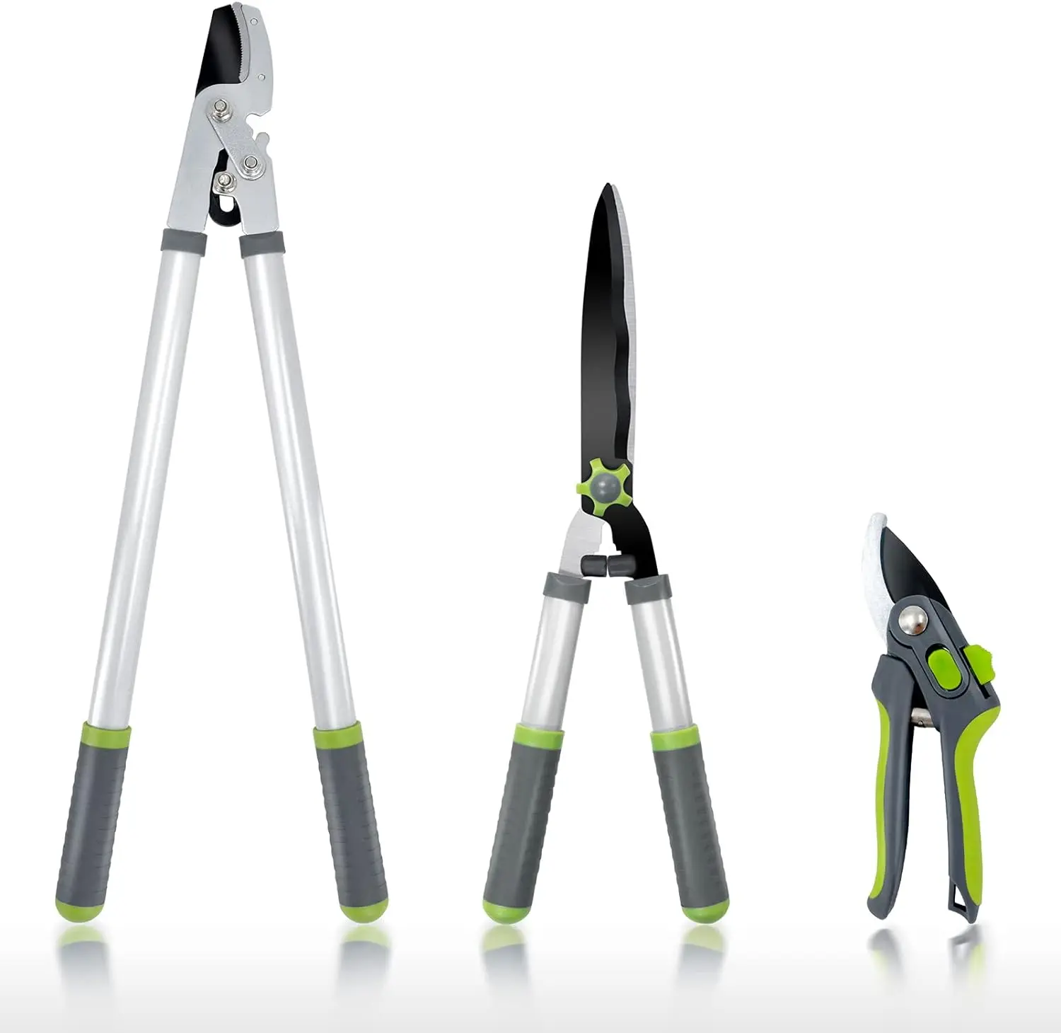 Custom pruning shears garden tools ergonomic grip 3pcs garden shears lopper set pruning shears multifunctional