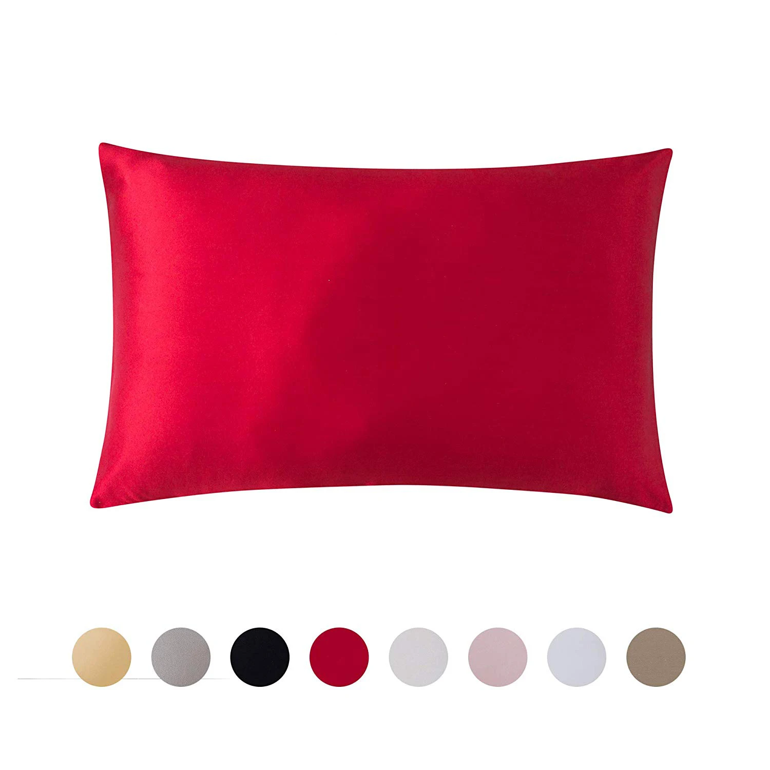 100% Pure Mulberry Natural Soft Both Sides Silk Pillowcase for Hair and Skin Hidden Zipper