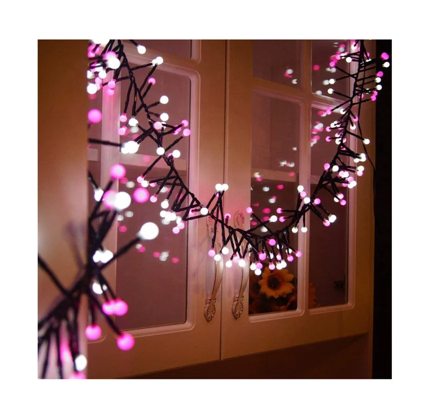 led firecracker Christmas curtain lights house pendant accessories holiday light up string lights customize