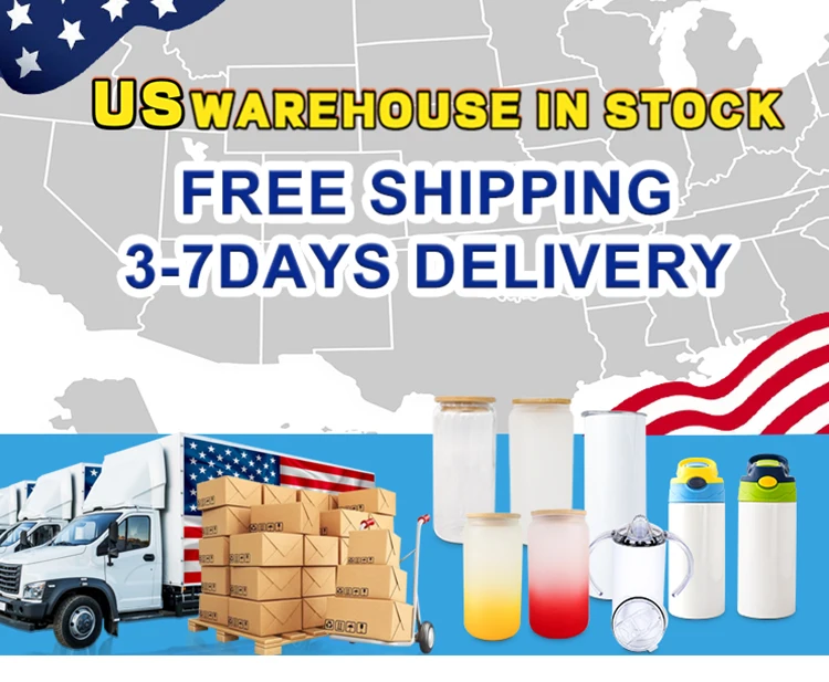 RTS USA Warehouse 20 OZ Straight Blank Sublimation Tumbler 12 OZ 15 OZ 30 OZ Skinny Double Walled Vacuum Insulated Tumblers