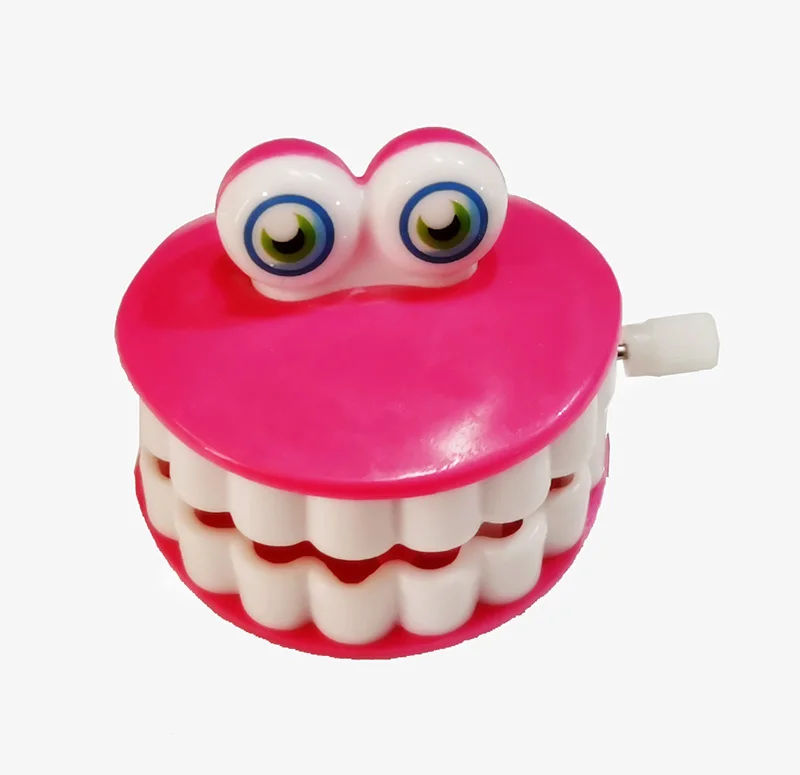 Teeth chomping Wind up toys flipping walking clockwork toy kids dentist promotional items learning educational windup game kit
