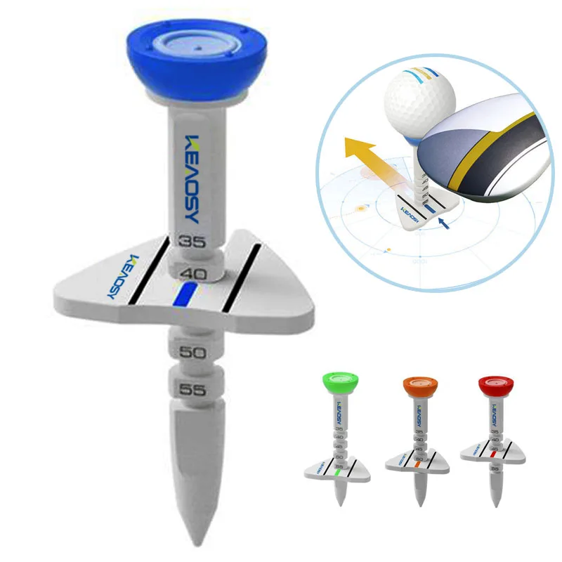 New arrival popular golf tees multifunctional and height adjustable golf direction tee silicone and plastic golf supplies
