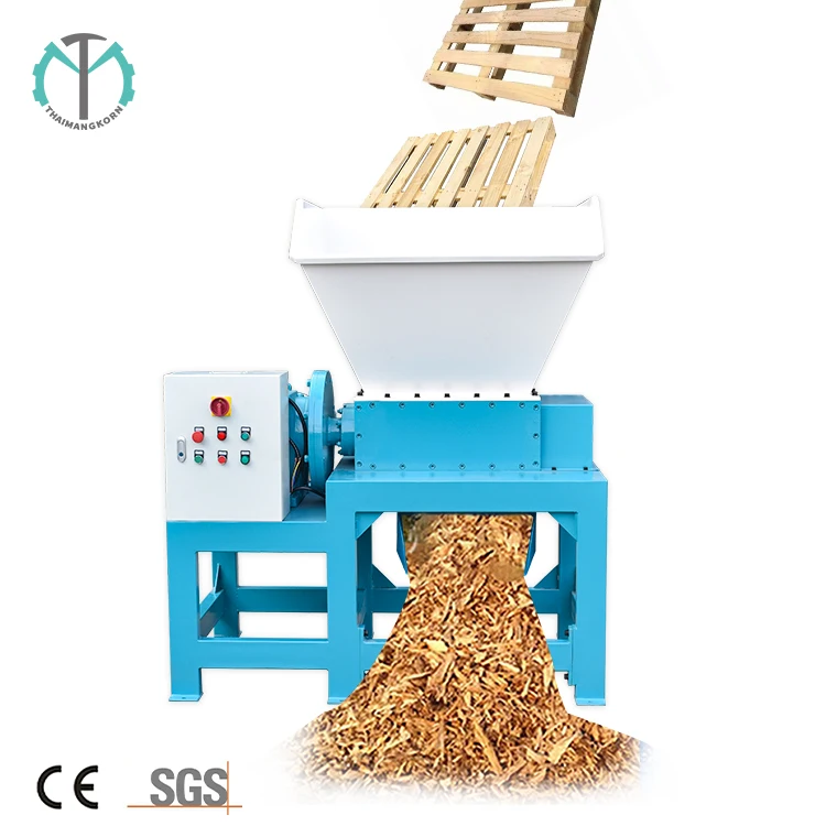 Environmental Protection Double Shaft Shredder Wood Shredder Machine Wood Sheet Shredder