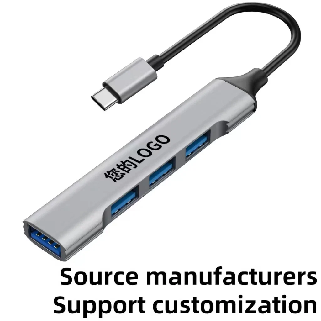 Type-c to USB a Adapter 4-port HUB Cable USB c to 4 USB A 3.0 2.0 Multi-Function Converter   For Laptop PC Pad Tablet Phone