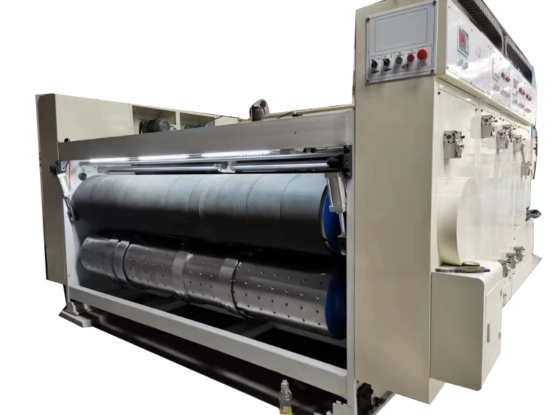 3 4 Color Corrugated Carton Pizza Box Making Machine Price Cardboard Logo Carton Printing Slotting Die Cutting Machinery