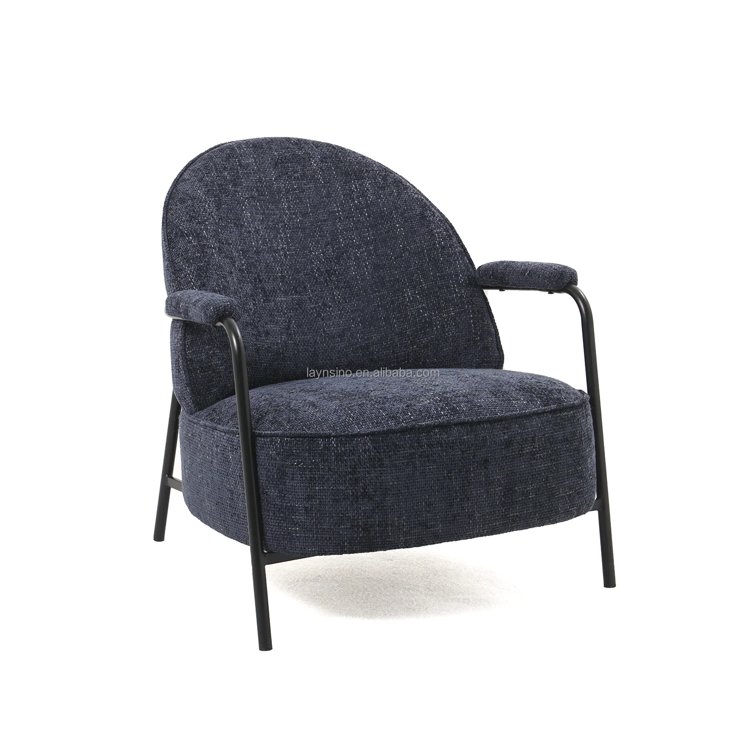 Hot Sale New Design Modern Simple Fashion Upholstered Living Room Fabric Velvet Accent Armchair