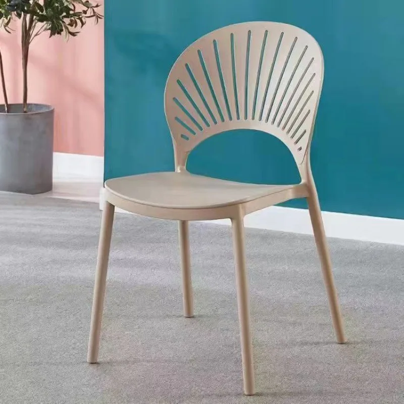 Best Selling Dining Room Furniture High Quality Dinning Chairs Stacking Chair Comfortable Full Plastic Home Furniture