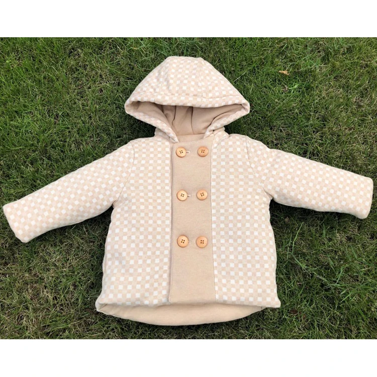 
China Factory Popular Organic Cotton Double Breasted New Born Baby boy Coat For Newborn 