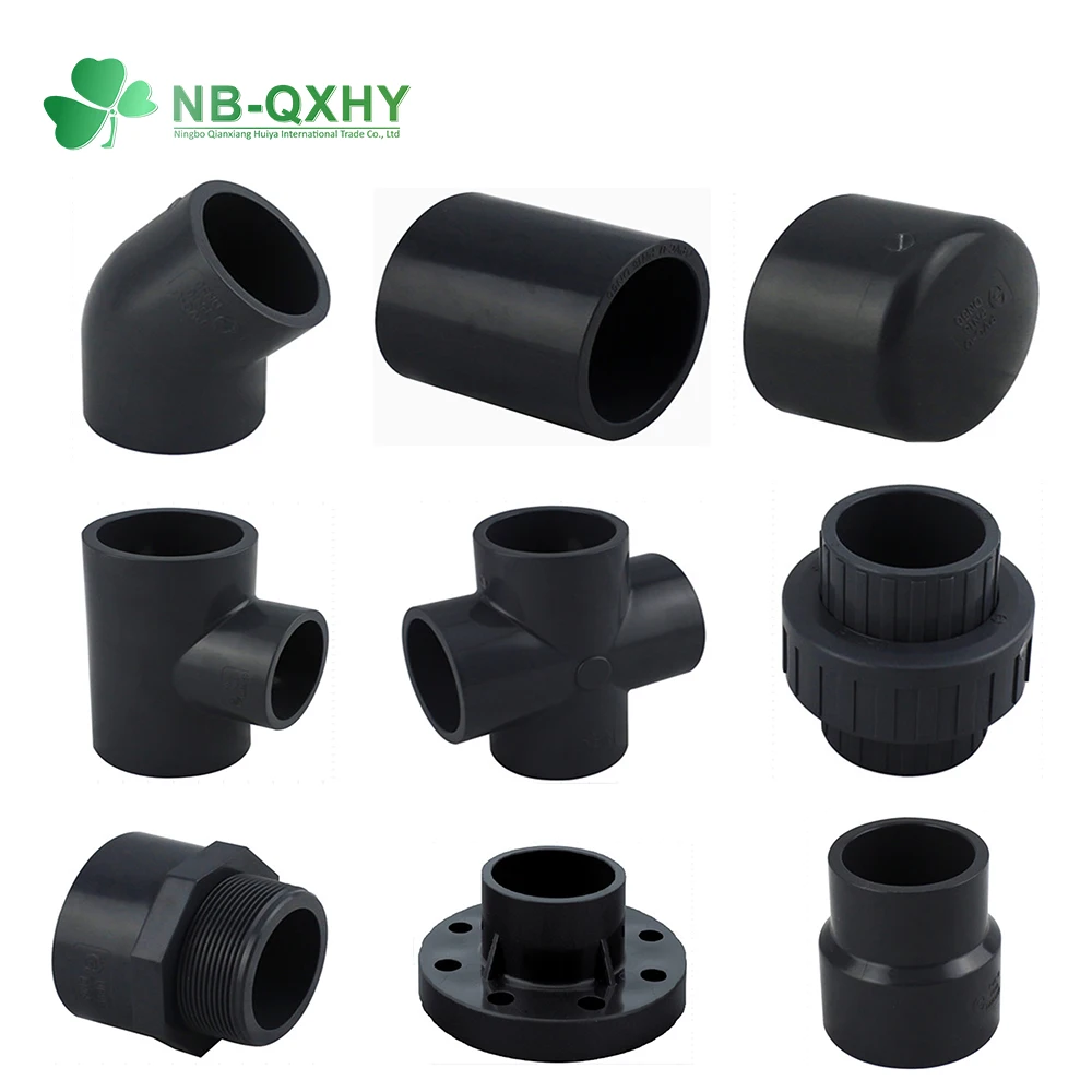 Factory Direct PVC Pipe Fittings High Pressure ASTM Standard Elbow Tee Cross Coupling Bushing Sch80 UPVC Fitting