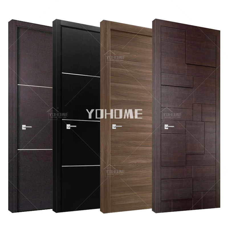 Foshan All Kind of Building Materials Wooden Door Good Price Interior Room Modern Frames