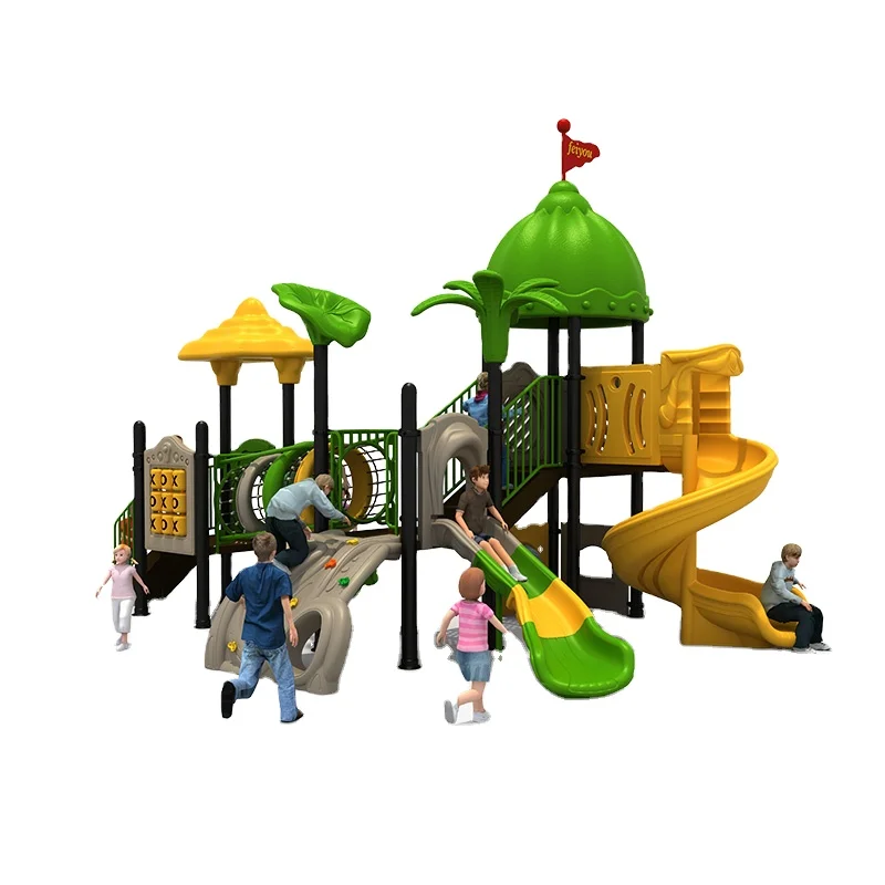 Kids tale custom playground equipment new large plastic slide children outdoor toys games kids outdoor playground