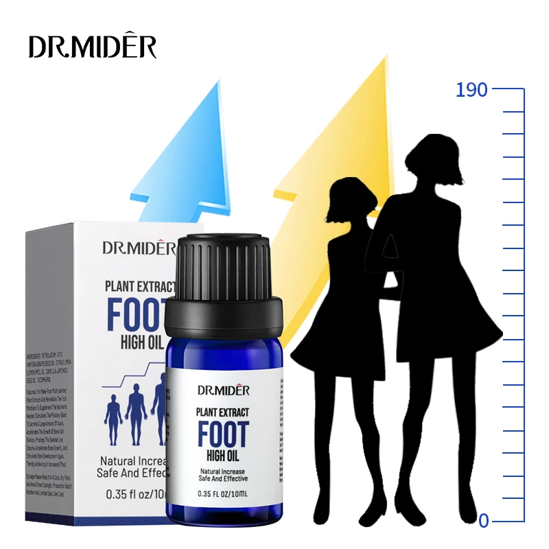 Free Sample Customize label Skin Safe Essential Oil Herbal Extract Foot Massage Grow Taller Height Increase Growth Oil