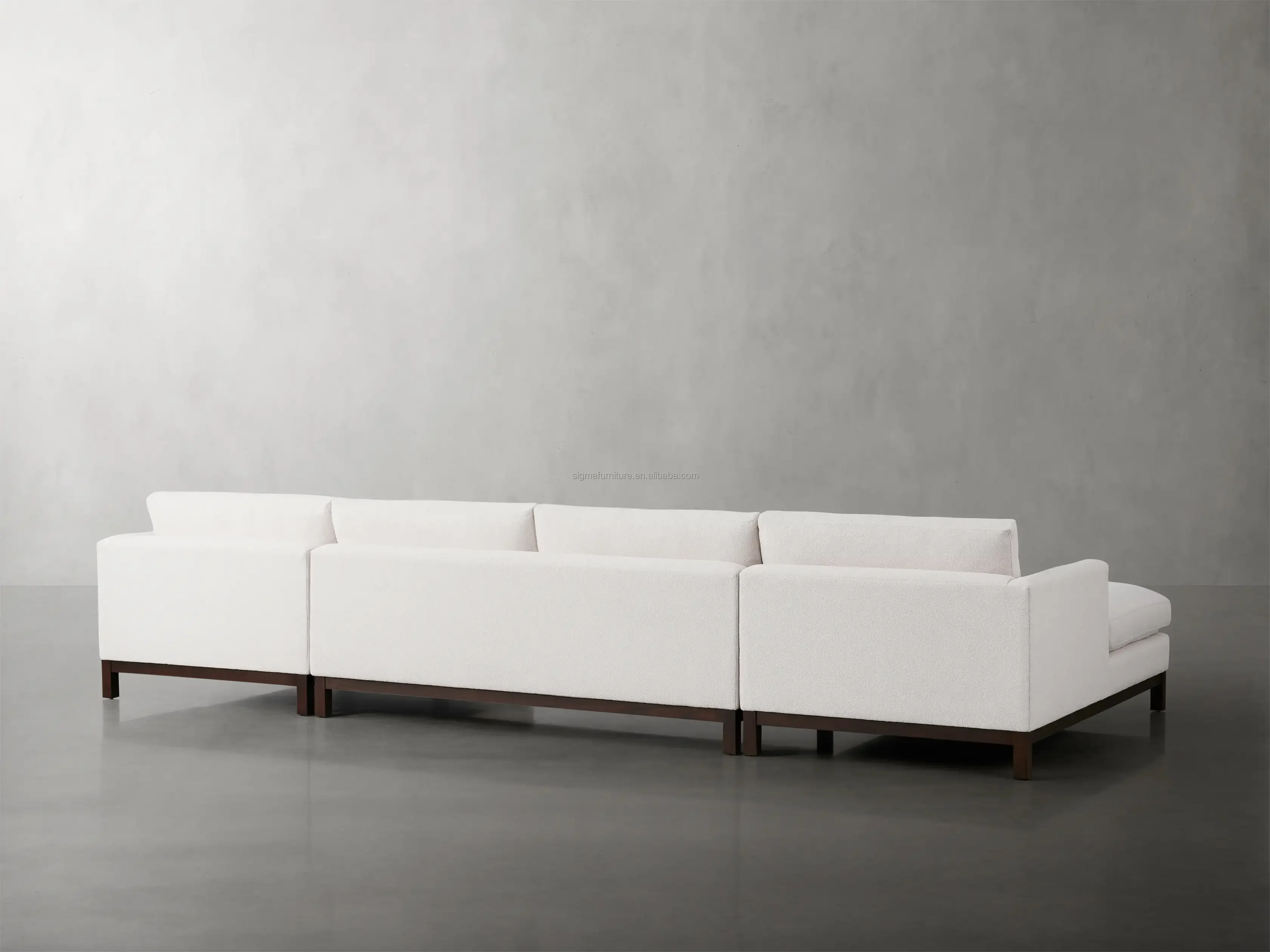 Modern Indoor Furniture Home Living Room Double Chaise Sectional Sofa Set