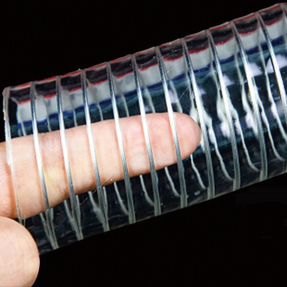Spiral PVC Corrugate Hose Pvc Steel Wire Hose Food Grade Fiber Reinforced Hose