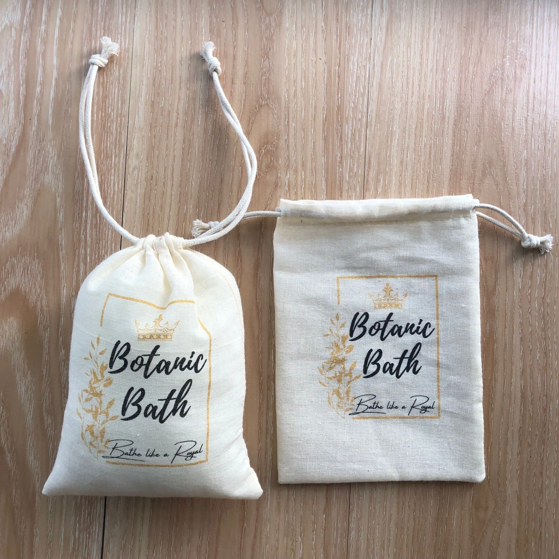 Breathable Thin Muslin Cotton Drawstring Pouch