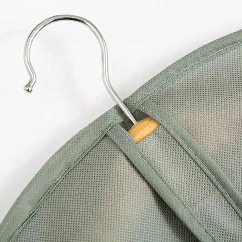 Custom Printed Wedding Dress Garment Bags Reusable Suit Garment Bag Non Woven Clothes Cover With Transparent Window