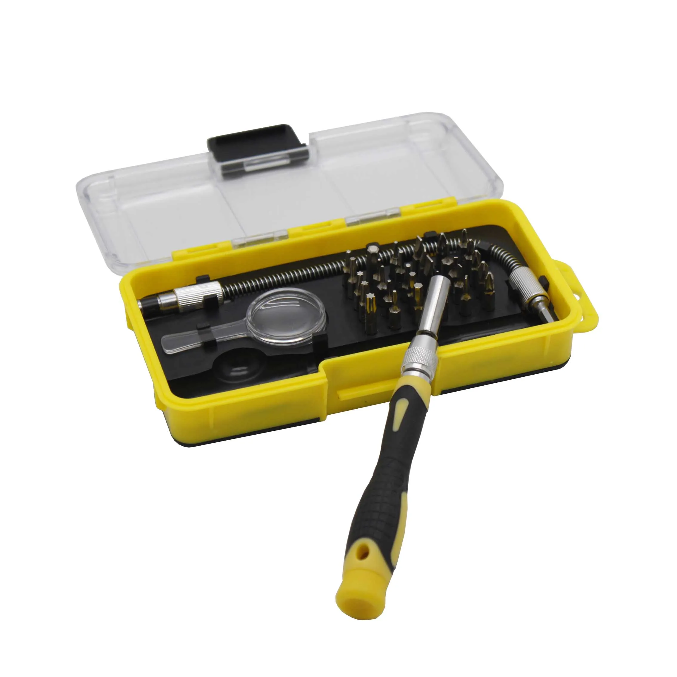 Professional 34pcs Precision Screwdriver Set Tool Set Box In Plastic Case Customized Tool Kit Wholesale Vde