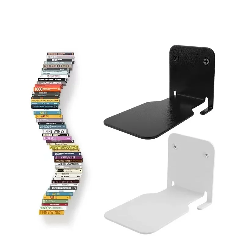 Wholesale Modern Iron Book Shelf Wall Invisible Bookshelf For Home Decoration Floating Bookshelf