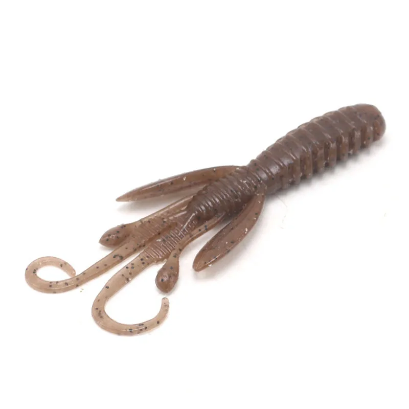 Yoshikawa 6pcs/lot  6.6g 10cm Soft Fishing Bait 10 colors bait wholesale high quality soft lure for Perch Bass shrimp lure