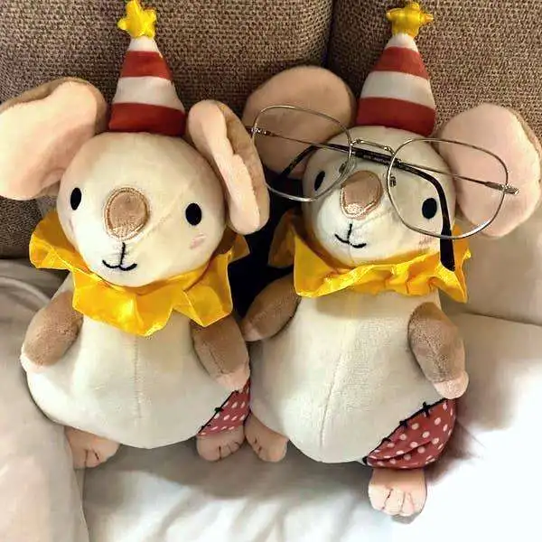 Customizable Plush Animal Doll Cute Mouse Realistic Holiday Gift Standing Mouse INS Style 27.5cm Height