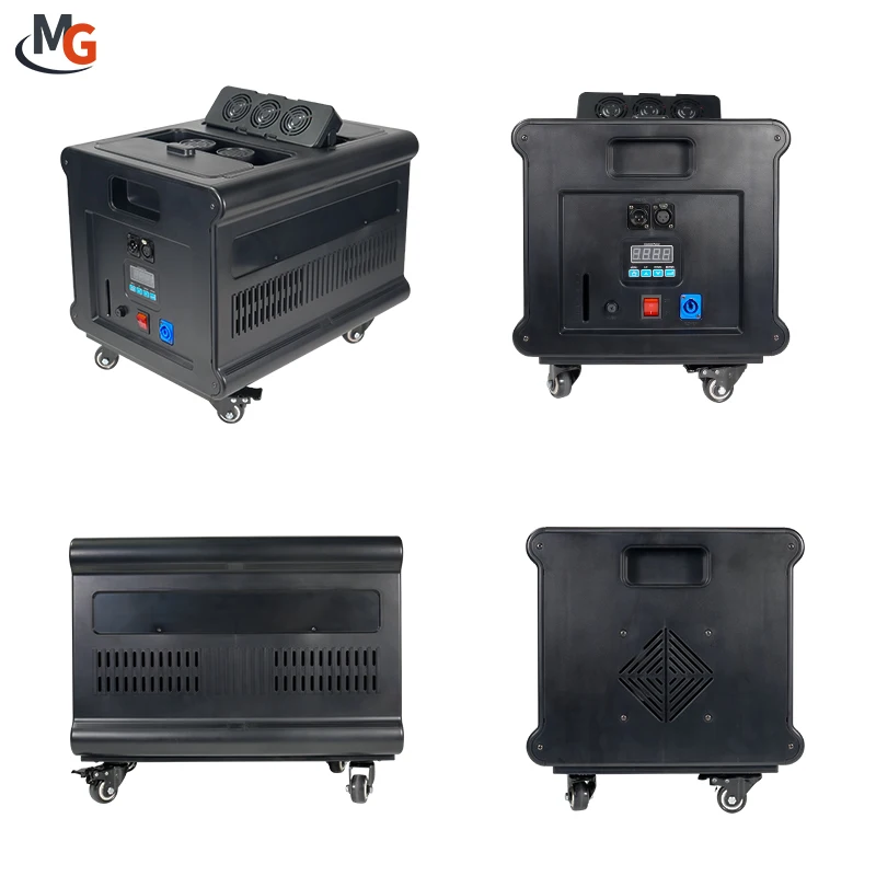 New Stage Effect Somke Machine DMX512 Control Double Outlet Hazer Fog Machine for Bar Night Club Stage Wedding Party Show